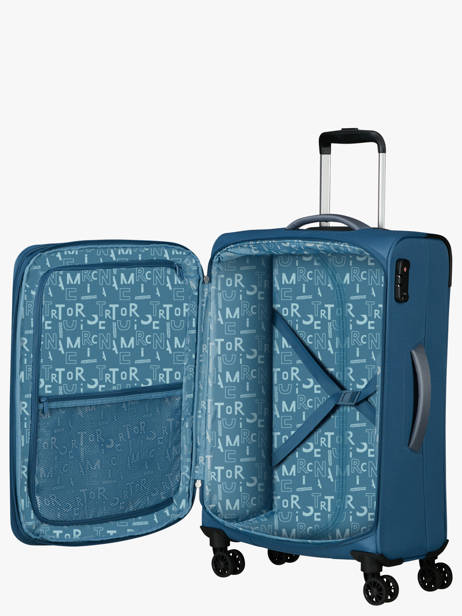 Softside Luggage Pulsonic American tourister Blue pulsonic 146517 other view 4