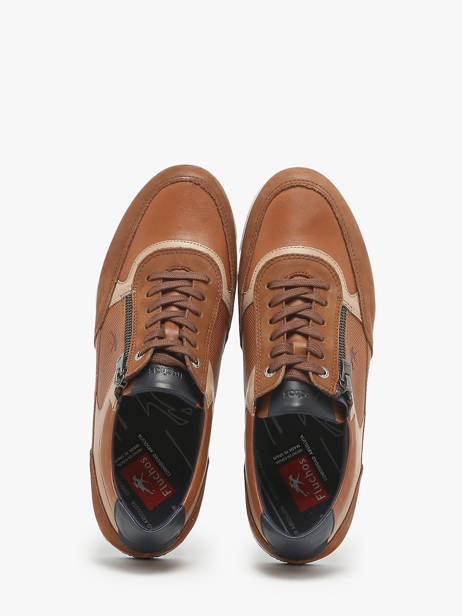 Sneakers In Leather Fluchos Brown men F1288 other view 2