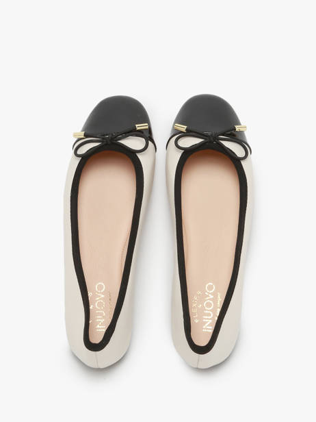 Ballerinas In Leather Inuovo Beige women A94001 other view 2