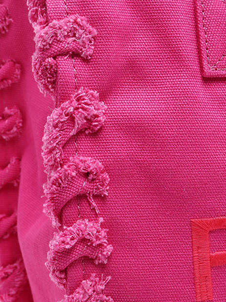 Shoulder Bag Logo Shopper Cotton Pinko Pink logo shopper A1WQ other view 5