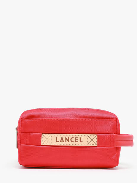 Toiletry Kit Néo Partance Polyester And Leather Lancel Red neo partance A12976