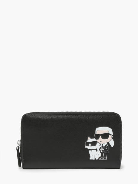 Portefeuille K/ikonik 2.0 Cuir Karl lagerfeld Noir k ikonic 2.0 240W3260