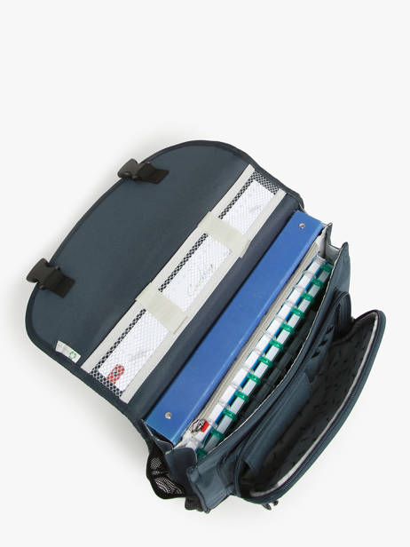 Satchel For Kids 2 Compartments Cameleon Blue actual BAS-CA35 other view 3