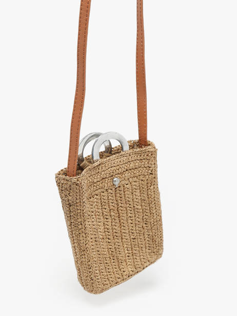 Sac Bandoulière L'atelier Du Crochet Le voyage en panier Beige l'atelier du crochet AM776 vue secondaire 3