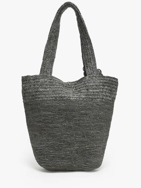 Shopping Bag L'atelier Du Crochet Raphia Le voyage en panier Gray l'atelier du crochet AM772 other view 4