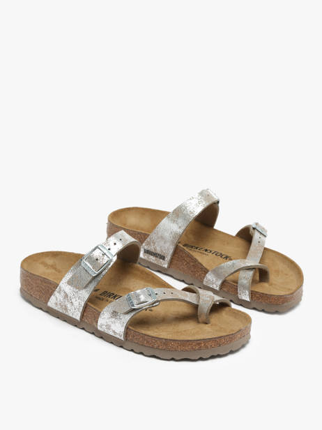 Slippers Mayari Birkenstock Silver women 1026967 other view 2