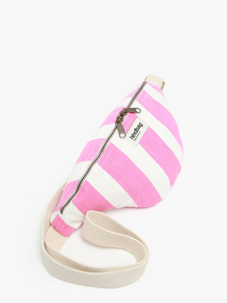 Striped Olivia Belt Bag Hindbag Pink rayures RA other view 2