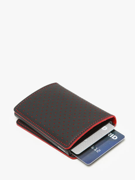 Porte-cartes Cuir Secrid Noir perforated SPF vue secondaire 2