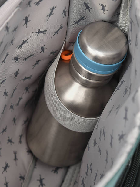 Cartable 2 Compartiments Cameleon Bleu vintage fantasy PBVGCA35 vue secondaire 6