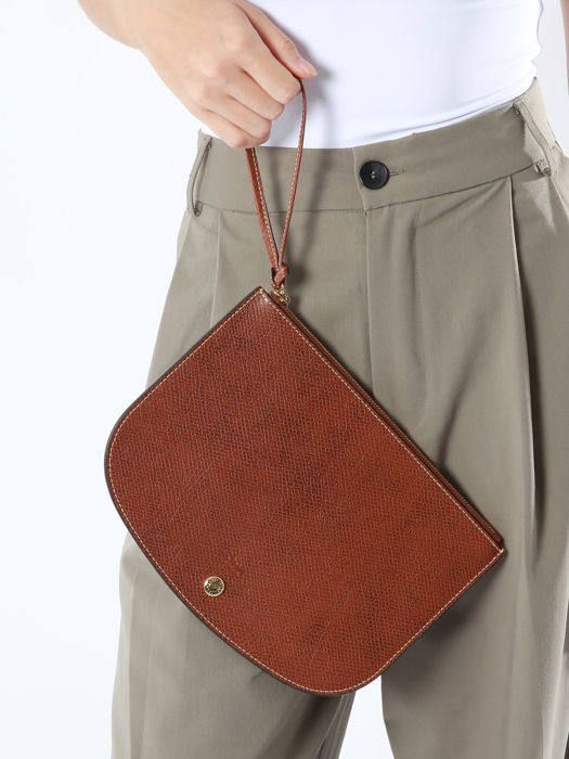 Longchamp Epure Clutch / cosmetic case Brown