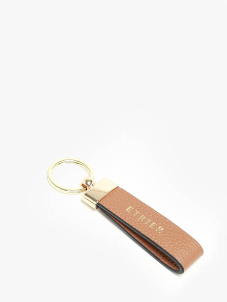 Keychain Tradition Leather Etrier Brown tradition ETRA403M other view 1