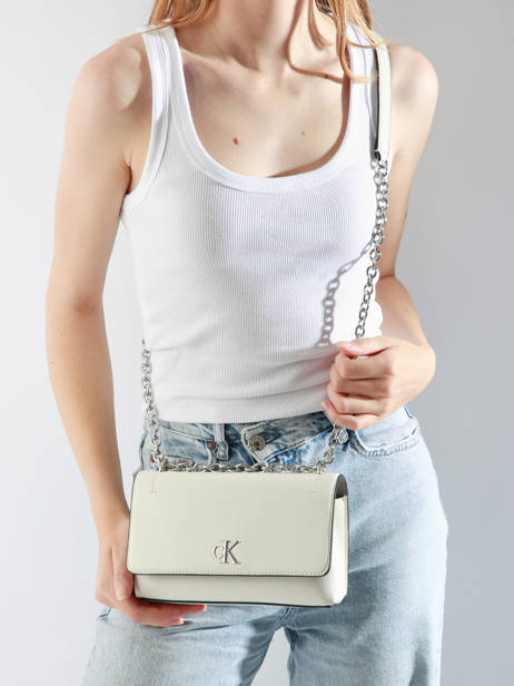 Crossbody Bag Minimal Mono Recycled Polyester Calvin klein jeans White minimal mono K612233 other view 1