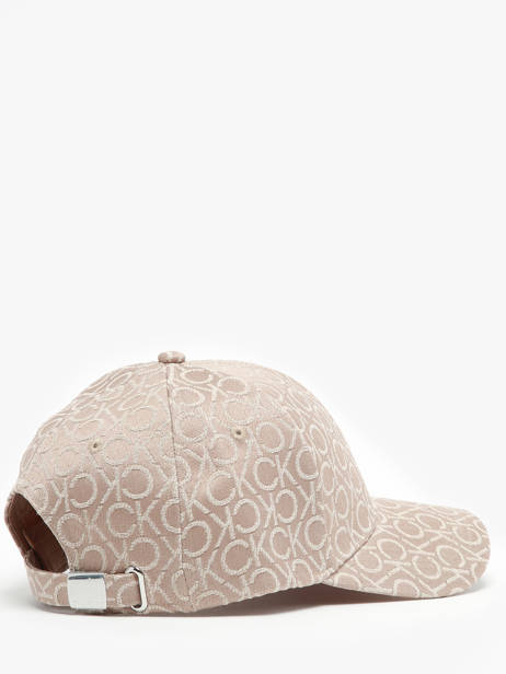 Casquette Calvin klein jeans Beige monogram jacquard K612032 vue secondaire 2