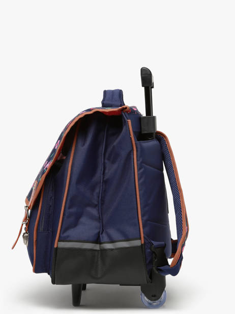 2-compartment Wheeled Satchel Snowball Blue liberty T46338 other view 2