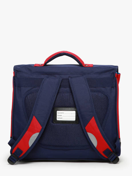 Cartable 2 Compartiments Snowball Bleu frenchie 46241 vue secondaire 4