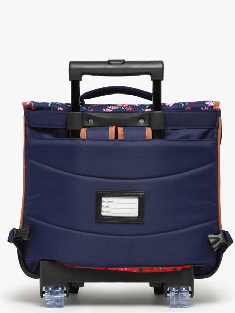 Cartable à Roulettes 2 Compartiments Snowball Bleu liberty T46341 vue secondaire 5