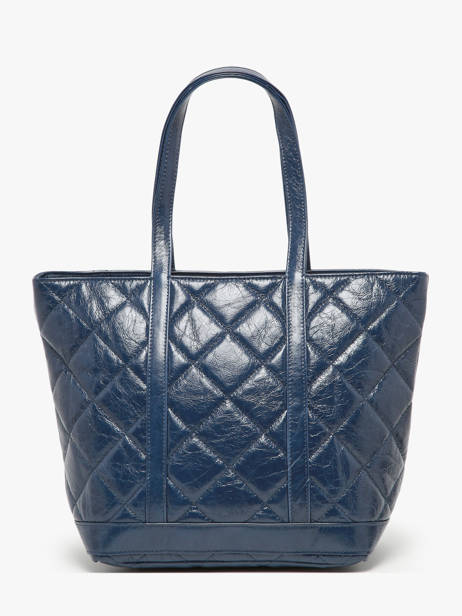 Shopping Bag Cabas Cuir Leather Vanessa bruno Blue cabas cuir 84V40378 other view 4