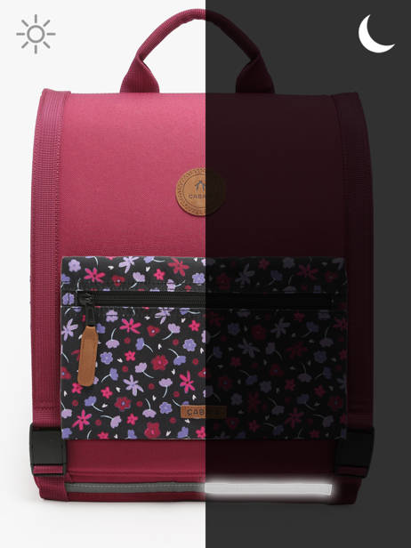 Sac à Dos 2 Compartiments Cabaia Rouge school M vue secondaire 6