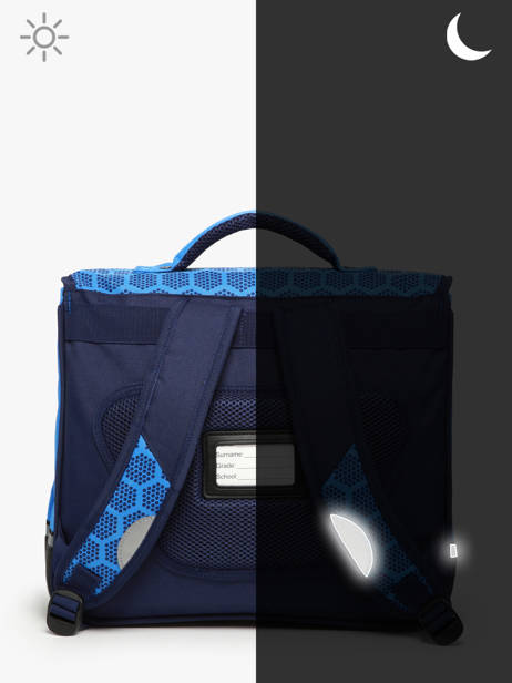 Cartable 2 Compartiments Snowball Bleu foot 46138 vue secondaire 5