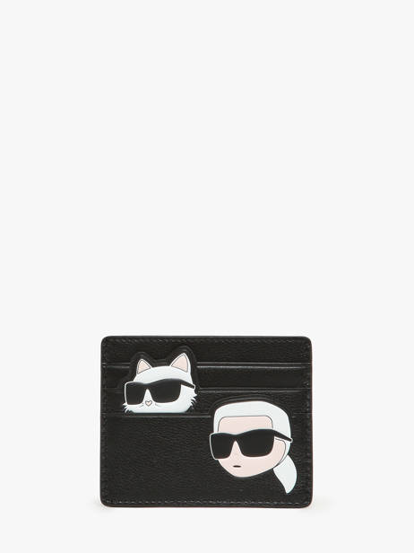 Card Holder Leather Karl lagerfeld Black k ikonic 2.0 245W3216