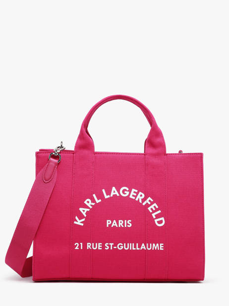 Small Cotton Rsg Tote Bag Karl lagerfeld Pink rsg 240W3892