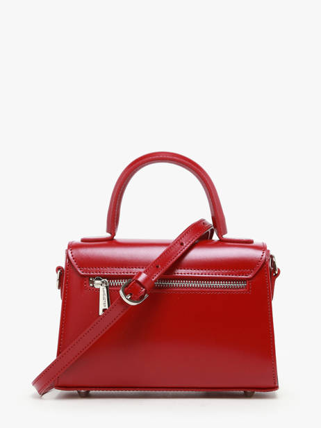 Sac Bandoulière S Suave Cuir Lancaster Rouge suave even 16 vue secondaire 4