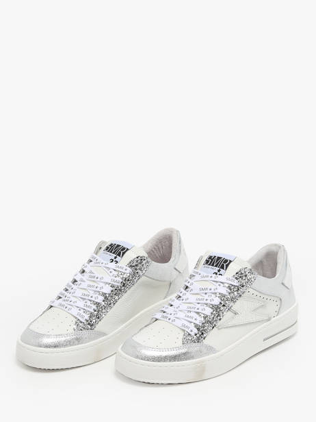 Sneakers In Leather Semerdjian White women NOUBA133 other view 2