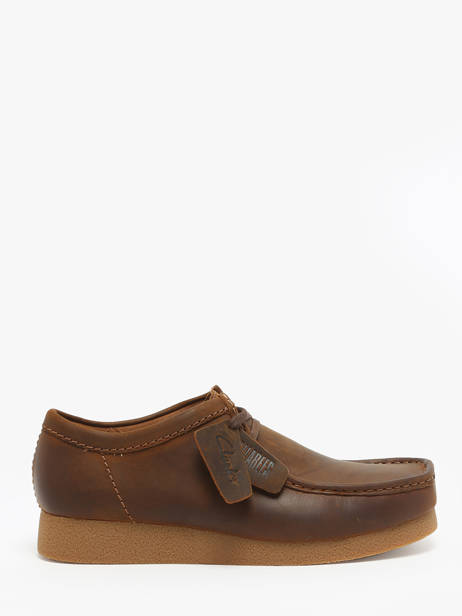 Derby Shoes Wallabee In Leather Clarks Brown men 26172819