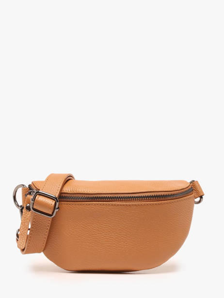 Sac Banane Caviar Cuir Milano Marron caviar CA19091B