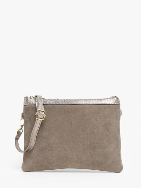 Sac Bandoulière Velvet Cuir Milano Gris velvet VE24065