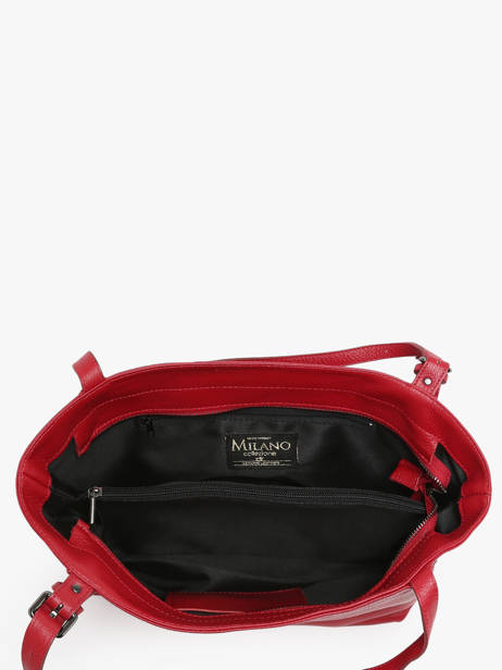 Sac Porté épaule Caviar Cuir Milano Rouge caviar CA24065 vue secondaire 3