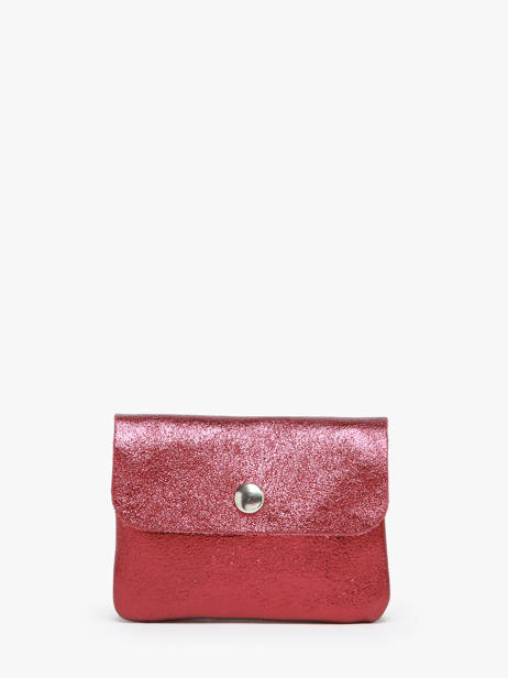 Porte-monnaie Nine Cuir Milano Rouge nine NI22042N