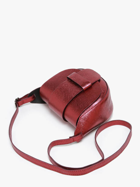 Sac Bandoulière Nine Cuir Milano Rouge nine NI24064 vue secondaire 2