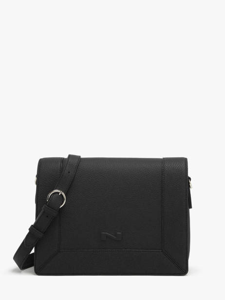 Leather Rotterdam Crossbody Bag Nathan baume Black mondrian 3