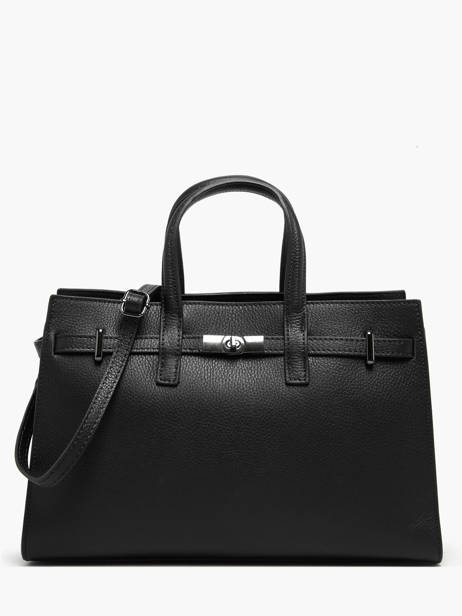 Sac à Main Caviar Cuir Milano Noir caviar CA24062