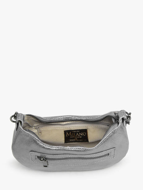 Shoulder Bag Nine Leather Milano Silver nine NI24061 other view 3