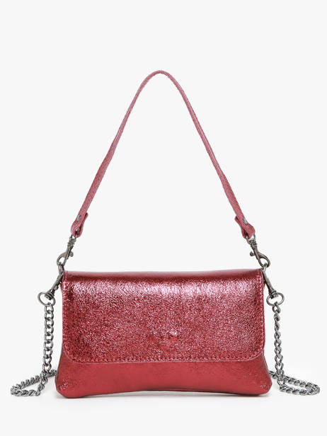 Sac Bandoulière Nine Cuir Milano Rouge nine NI24063