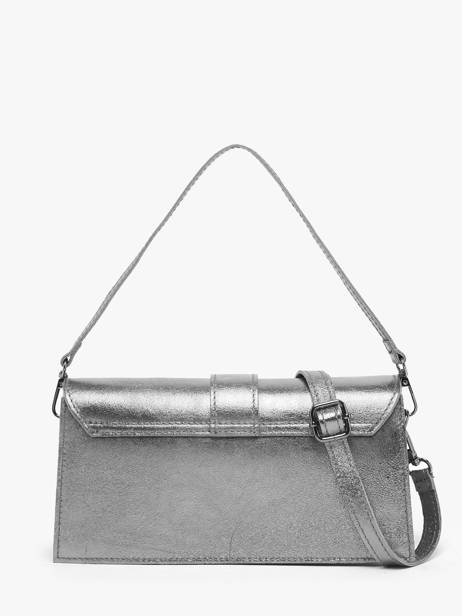 Shoulder Bag Nine Leather Milano Silver nine NI24066 other view 4