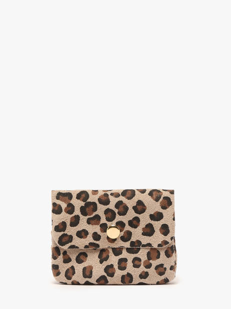 Coin Purse Leather Milano Multicolor velvet leopardo VL23092