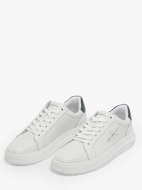 Sneakers En Cuir Calvin klein jeans Blanc men 6810YG vue secondaire 1