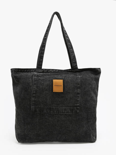 Shoulder Bag Denim Cotton Miniprix Black denim 33001 other view 2