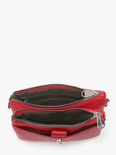 Crossbody Bag With Card Holder Grained Miniprix Red grained H6020 other view 2