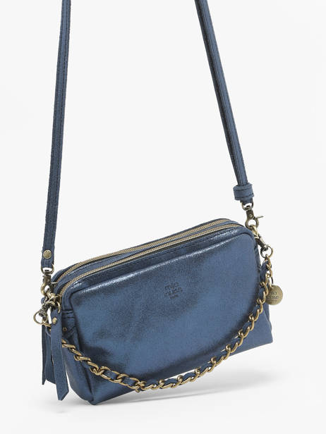 Sac Mama Xs Cuir Mila louise Bleu vintage 23673XSX vue secondaire 1