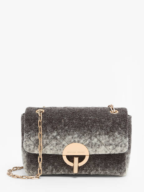 Medium Moon Crossbody Bag Wool Vanessa bruno Gray moon 43140533