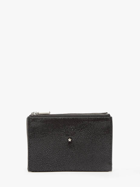 Wallet Leather Mila louise Black vintage 3576BB