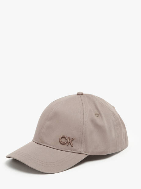 Casquette Calvin klein jeans Marron ck cotton K612000 vue secondaire 1