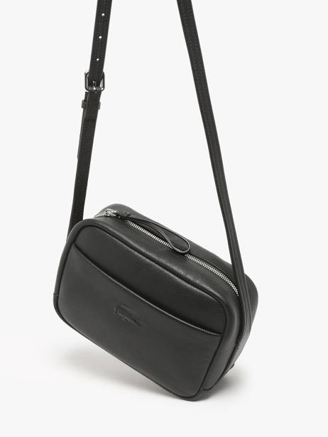 Sac Bandoulière City Court Cuir Lacoste Noir city court NF4506IE vue secondaire 2