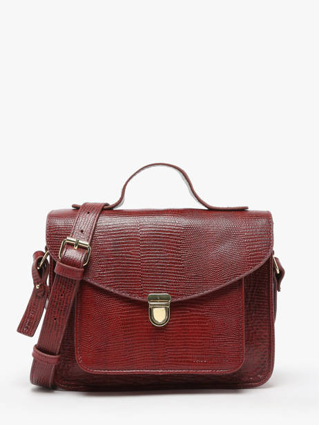 Crossbody Bag La Suite 1960 Leather Paul marius Red la suite 1960 GEORG960