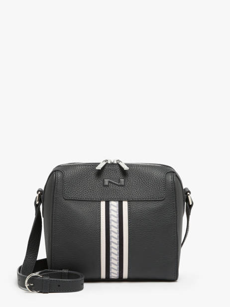 Sac Bandoulière Jeane Signature Cuir Nathan baume Gris signature 3