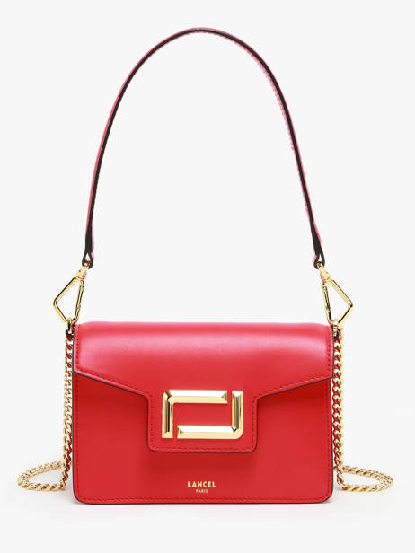 Shoulder Bag Angele Leather Lancel Red angele A13275